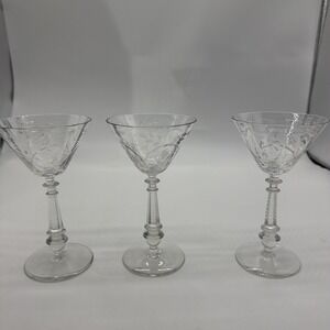 Rock‎ Sharpe Lynhurst Liquor Cocktail Glass 5 3/8" Set Of 3